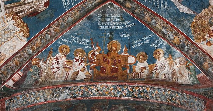 Первый Вселенский Собор. Фреска