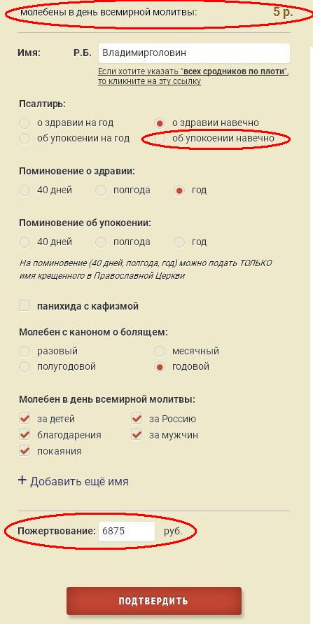 О Великой Соборной Молитве  - сообщение на нашем Форуме