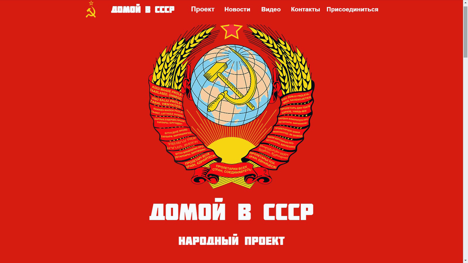 "Домой в СССР" или очередная политическая секта рвётся к власти